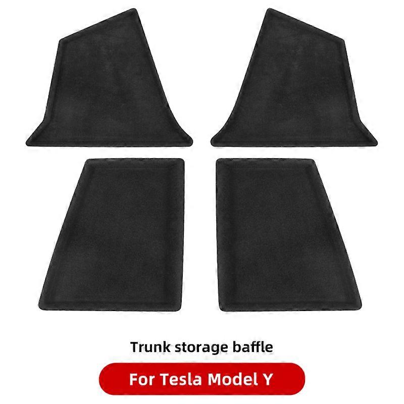 For Tesla Model Y Trunk Storage Baffle For Tesla Car ModelY 2021 2022 Boot Partition Parts Car Tail Storage Box Accessories