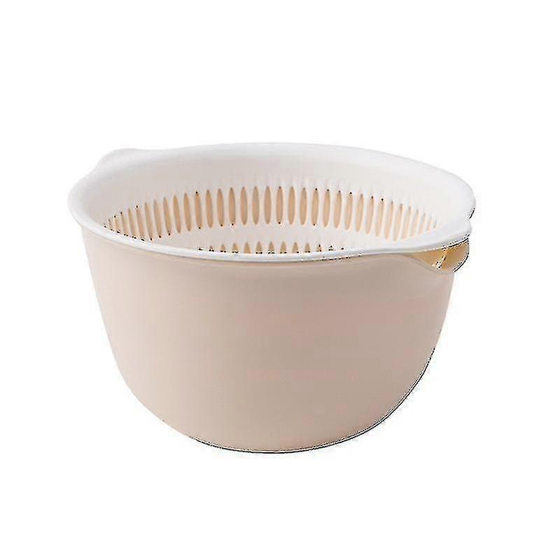 Creative Kitchen Fruit Vegetable Double Drain Plastic Cleanout Storage Basket