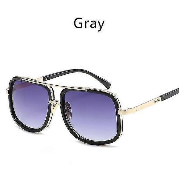 Men's New Large Frame Sunglasses [gray]
