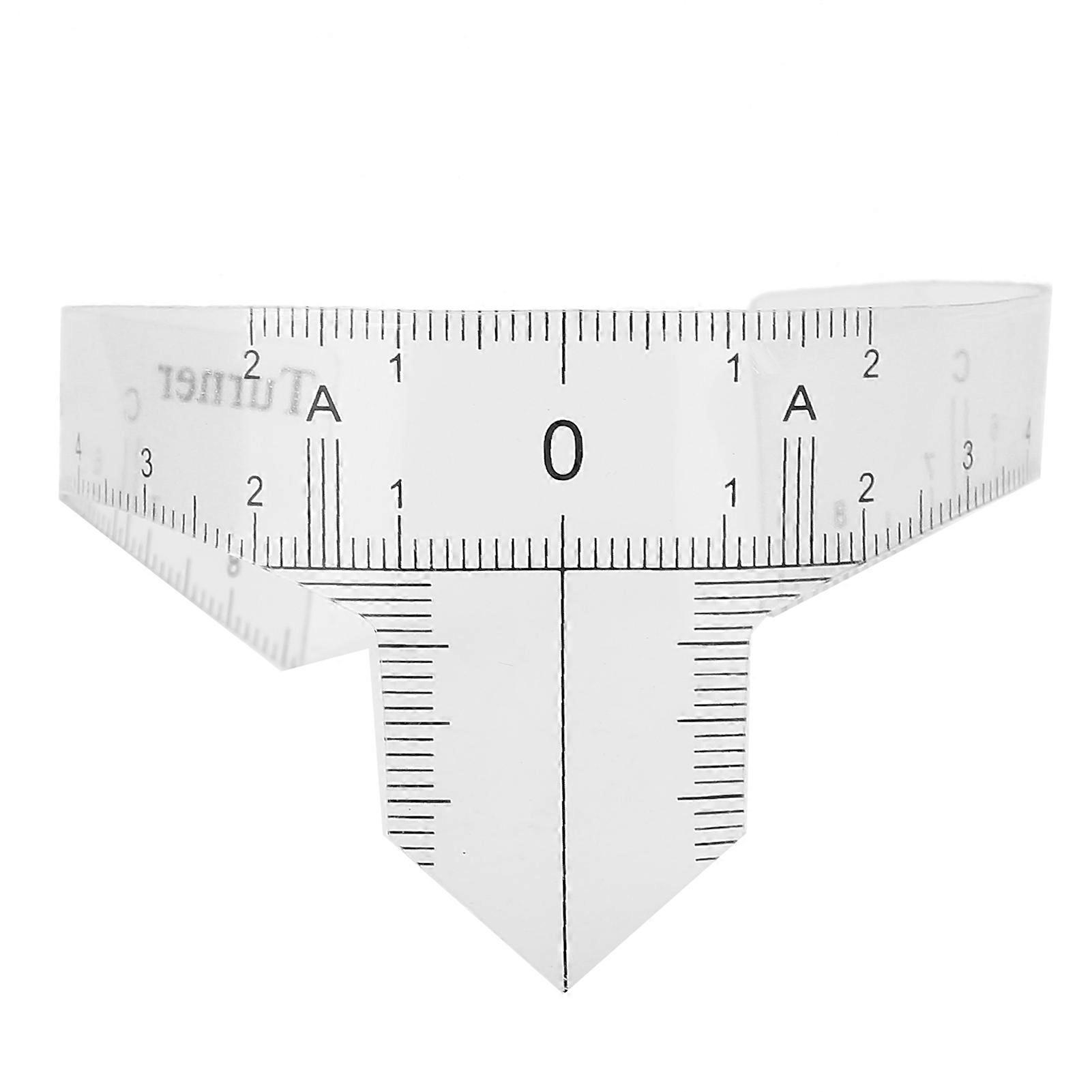 10pcs Professional Eyebrow Positioning Ruler Microblading Brow Shape Design Ruler Measure Tool