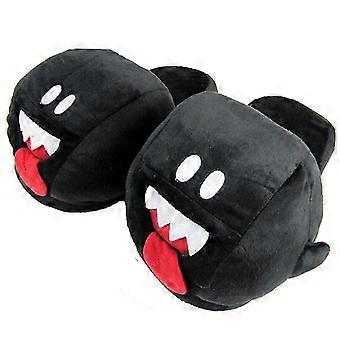 Game Cartoon Green Dinosaur Black Charcoal Plush Slippers Winter Plush Shoes Plush Cotton Slippers Home Size Sneakers