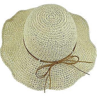 Kvinner Solhatt Bred Brim Floppy Strandhatt Pustende UV UPF 50+ Stråhatt Sammenleggbar Pakkbar Sommer Utendørs Lue