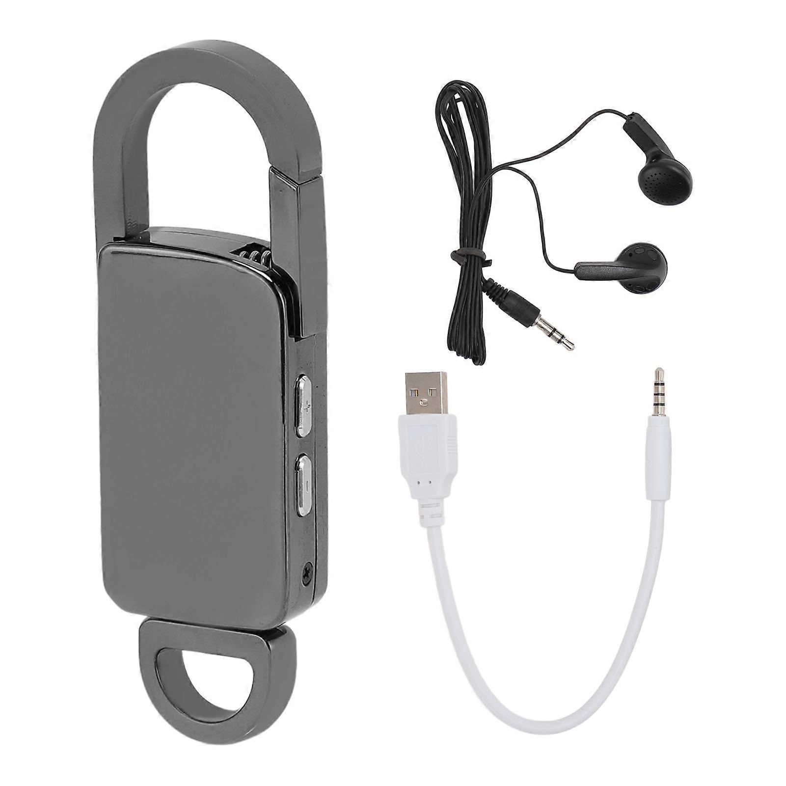 Voice Activated Recorder Keyring Design Intelligent Microphone Noise Reduction Voice Recording Device for Conference Class 64GB Memory