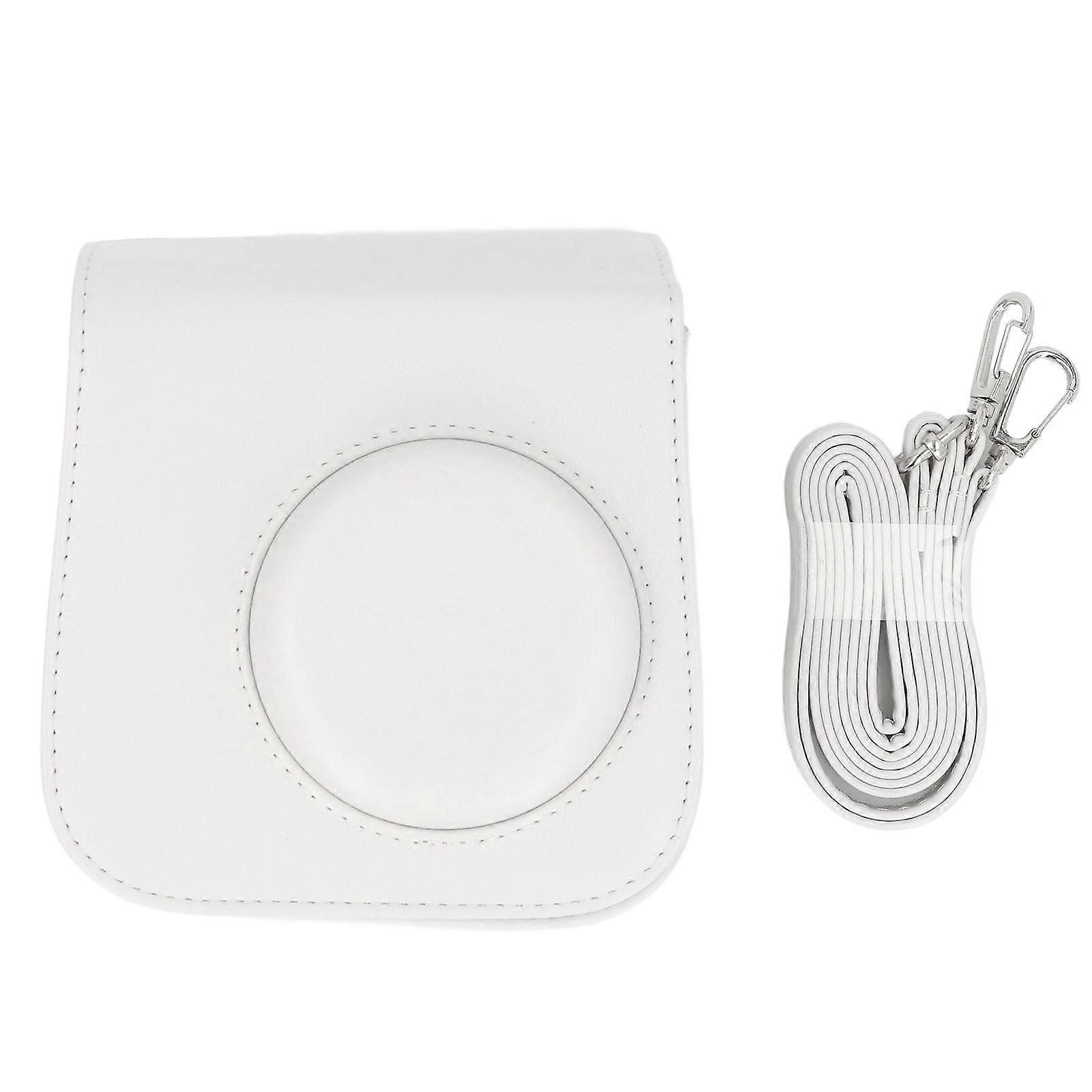 Instant Camera Protective Bag PU Leather Adjustable Shoulder Strap Retro Rainproof Travel Case for Mini SE 7+