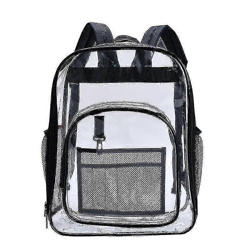 Zaino trasparente, zaino trasparente resistente, vedere attraverso la borsa scolastica in pvc per donne uomini -