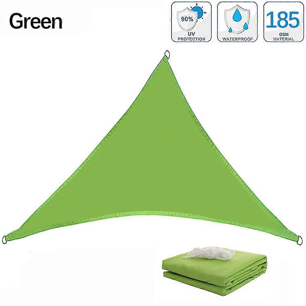 Vela ombreggiante triangolare grigia, tenda da sole in poliestere 300D impermeabile e resistente ai raggi UV, tenda parasole per carport, cortili, giardini, ecc.