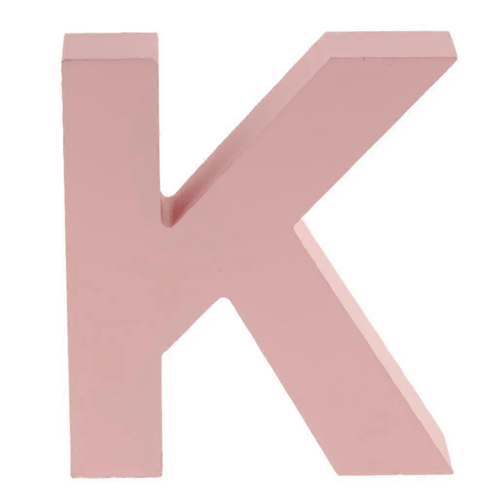 Pink Wooden Floating Letters Door Numbers Alphabet Letter Address Spells K