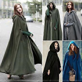 ヴィンテージ　カナダ　ラビットファー　ケープ RUIRUE BOUTIQUE フォックスファー付きケープコート(7号～15号