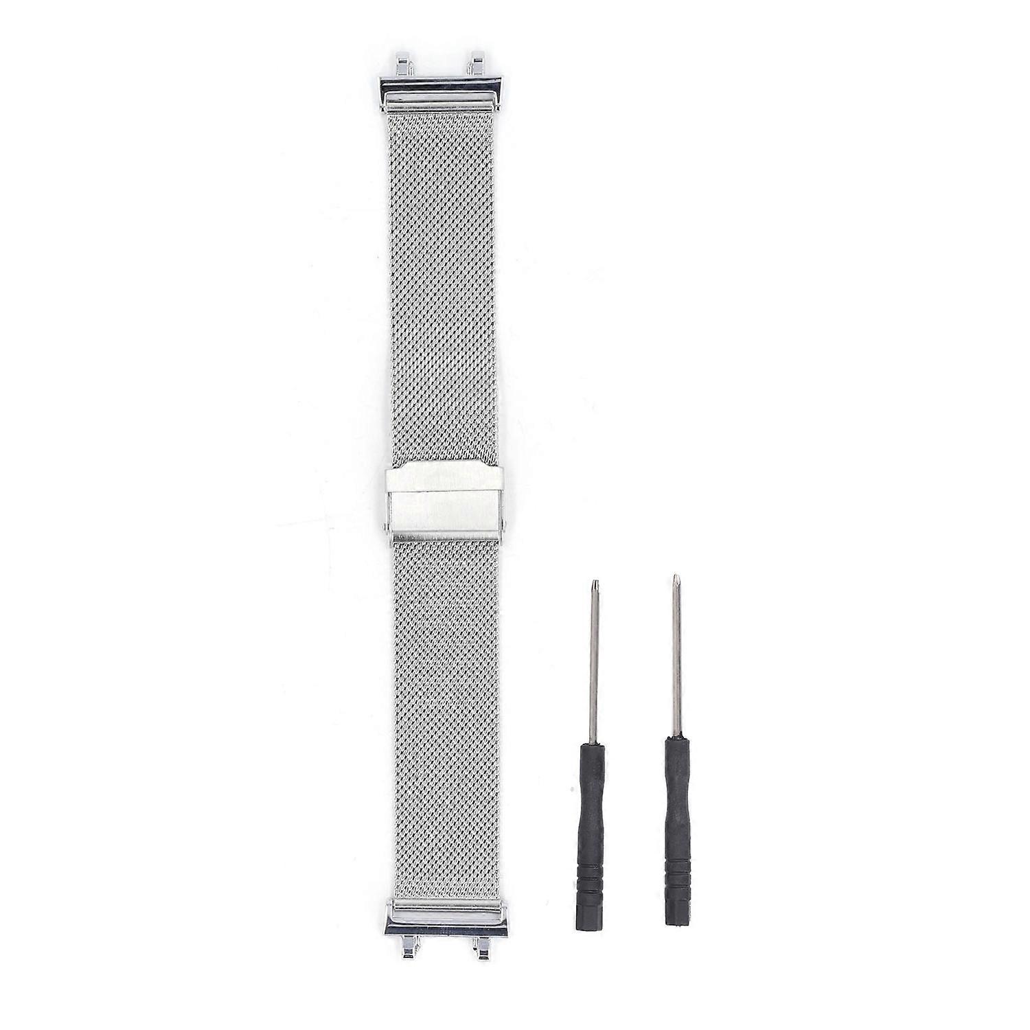 Mesh Watch Band Professional Stylish Simple Polished Adjustable Metal Watch Strap with Buckle for Am