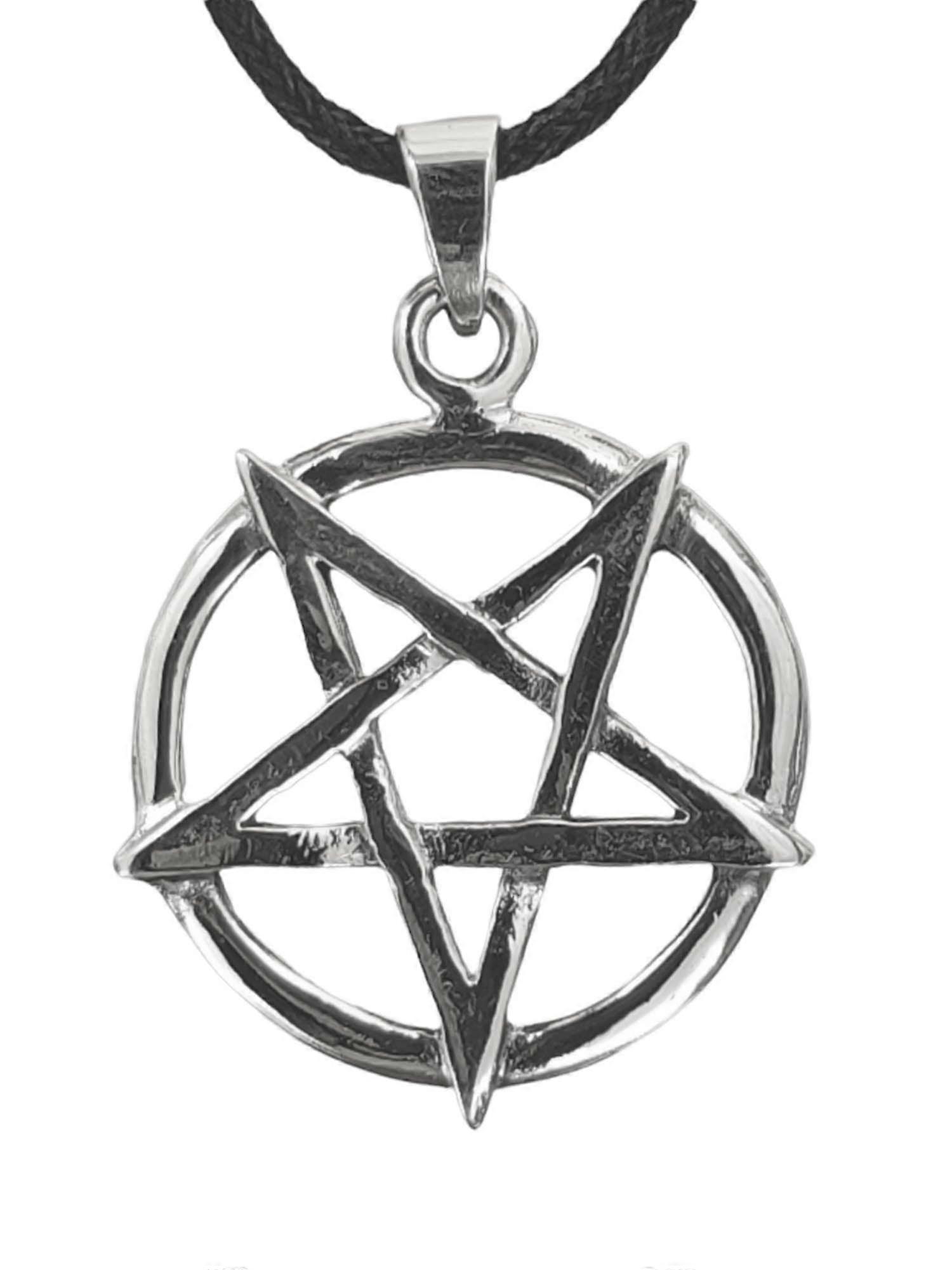 Pentagram 137 with Snake Chain - Silver
