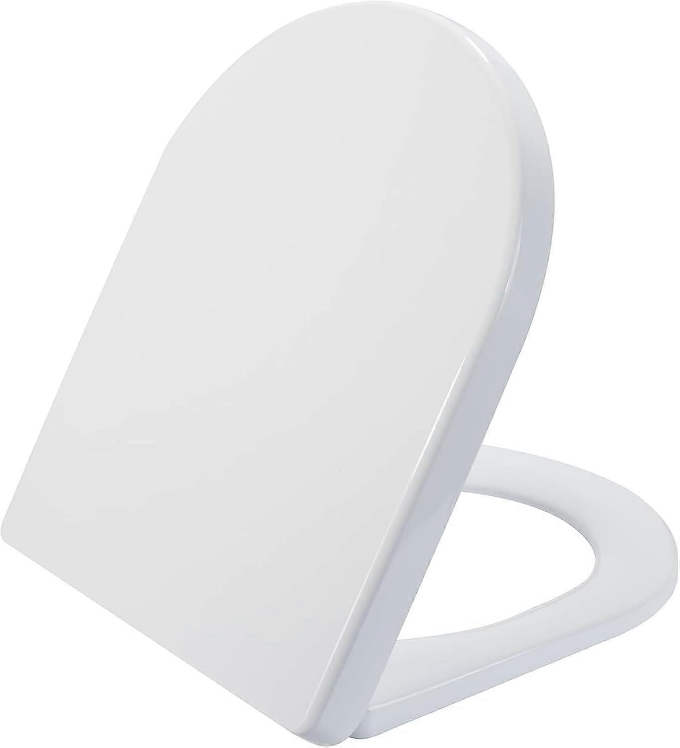 Elongated Toilet Seat, Soft Close Feature, Stainless Hinges