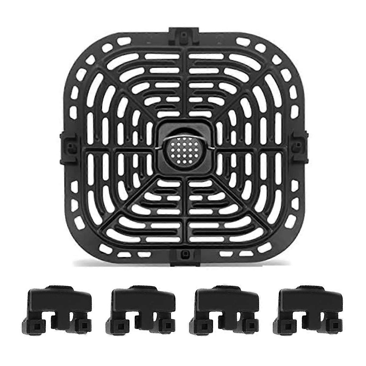 Air Fryer Accessories Set Silicone Cushion Corner Protector Non-Stick Square Baking Tray 23x24cm