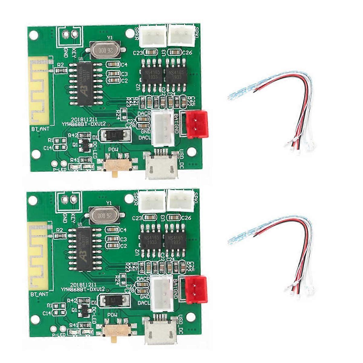 1 Pair Power Amp Module Amplifier Board Stereo Sound Speaker for 5.0 3.75V