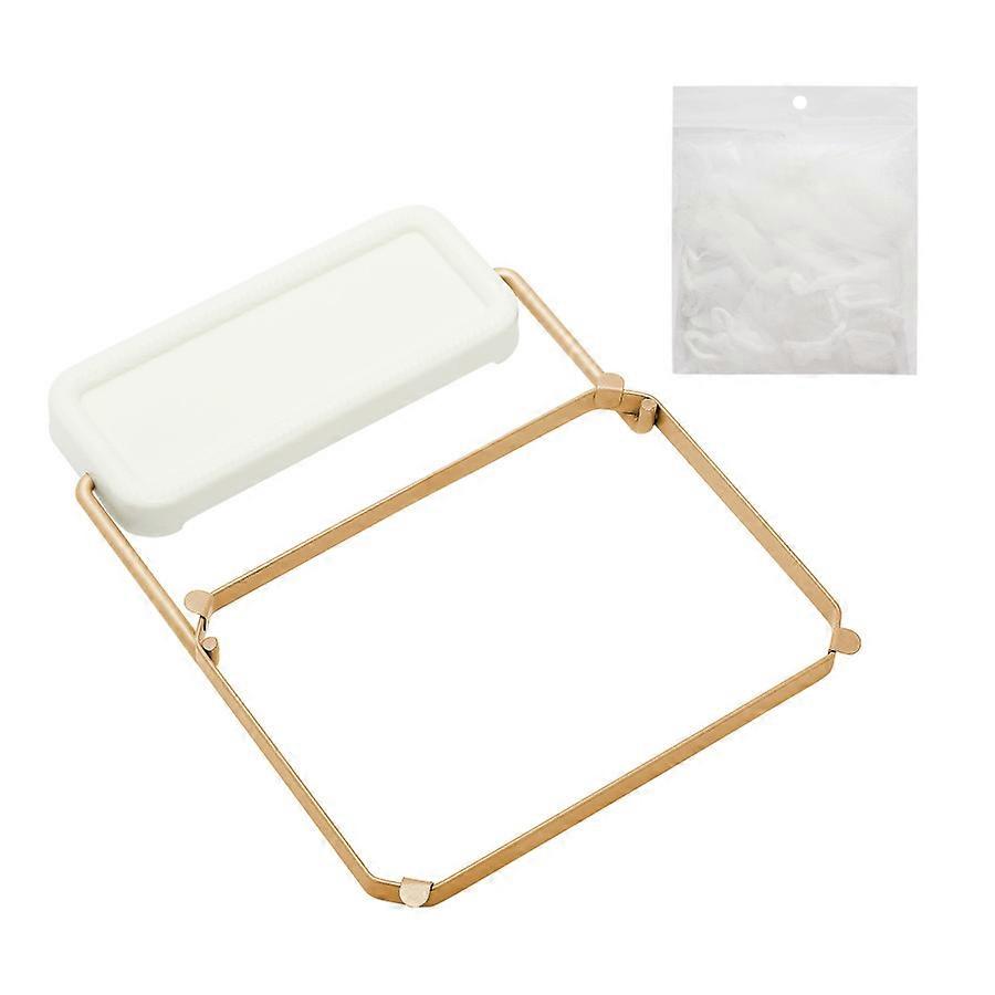 Iron Kitchen Sink Corner Strainer with 50pcs Disposable Fine Filter Nets