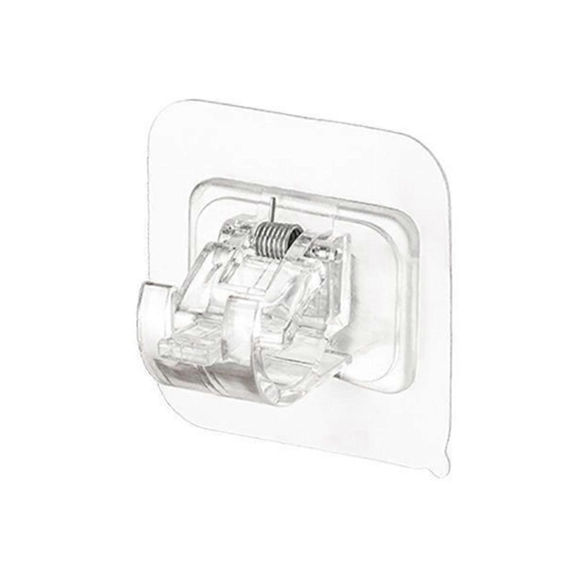 Self Adhesive Curtain Rod Bracket, Adjustable Rod Holders, Towel Rod Drapery Hook for Home and Hote