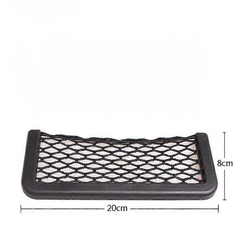 1PC Car Sticker Net Pocket Mobile Phone Holder Car Storage Bag Storage Car Universal Accessories