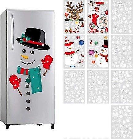Snowman Fridge Magnets Christmas Fridge Stickers for Garages Office Cabinet