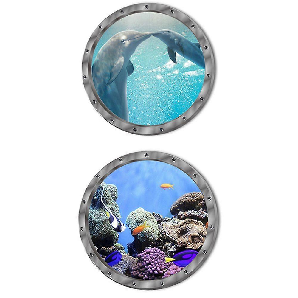 Dolfijn decoratieve muursticker