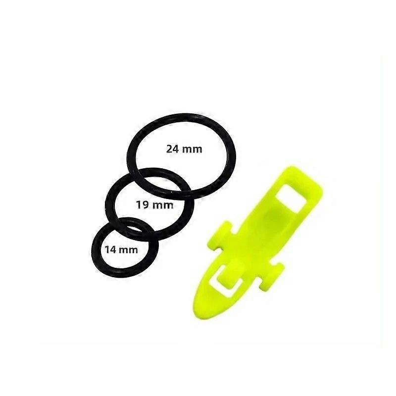 10pcs Fishing Hook Holder with 3 Sizes Rubber Elastic Plugs Lure Keeper and Bait Substitutes