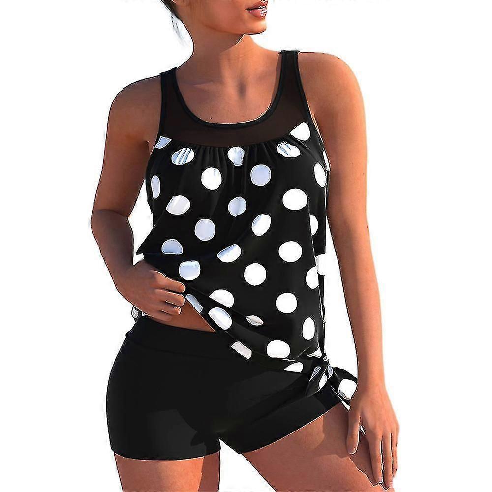 Frauen Tankini Bademode Tank Tops + Boyshorts 2pcs Set Badeanzug Strand Badeanzug
