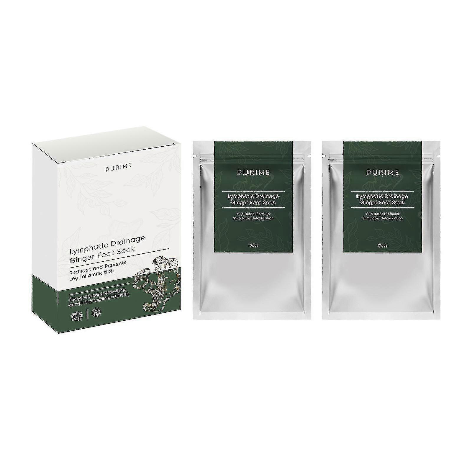 תיק אמבט ג'ינג'ר לרגליים קצף הרזיה גוף מיוזע דוחה קור, מנקז לימפה, מקל על כאבי שרירים