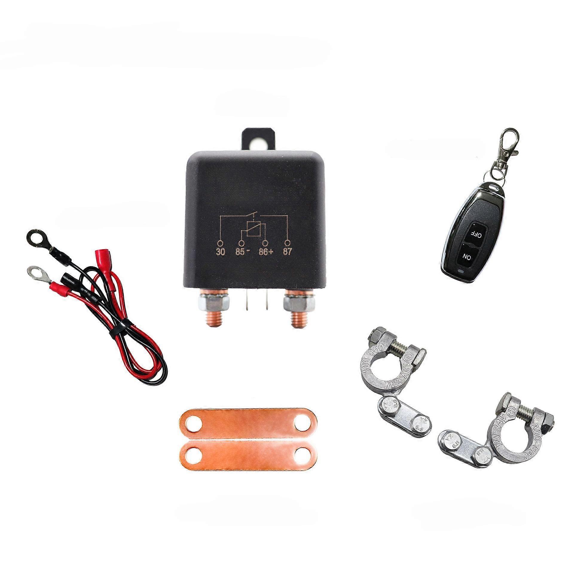 1PC 12V 200A Car Battery Breaker Wireless Remote Control Power Off Switch Start Relay with Cable