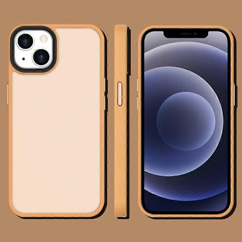 For iPhone 13 Translucent Frosted Shockproof Phone Case