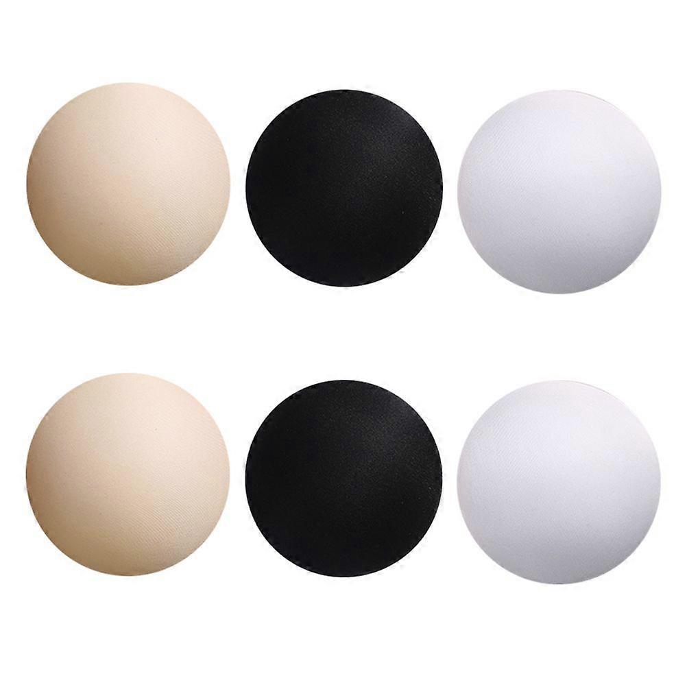 6 Pairs Round Bra Inserts Breathable Sponge Bra Inserts Useful Bra Pads