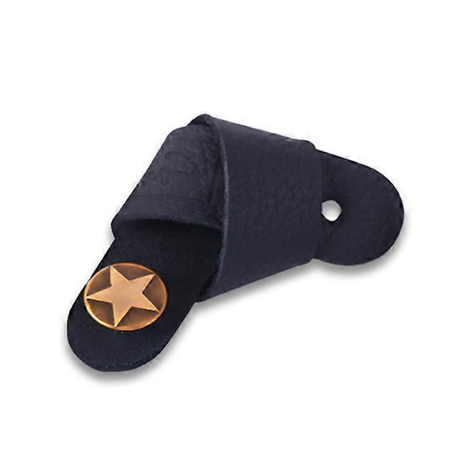 Folk Guitar Neck Lanyard Guitar Head Leather Headband Guitar Accessories Black Tie for Bass Guitar Ukulele Universal Guitar Strap