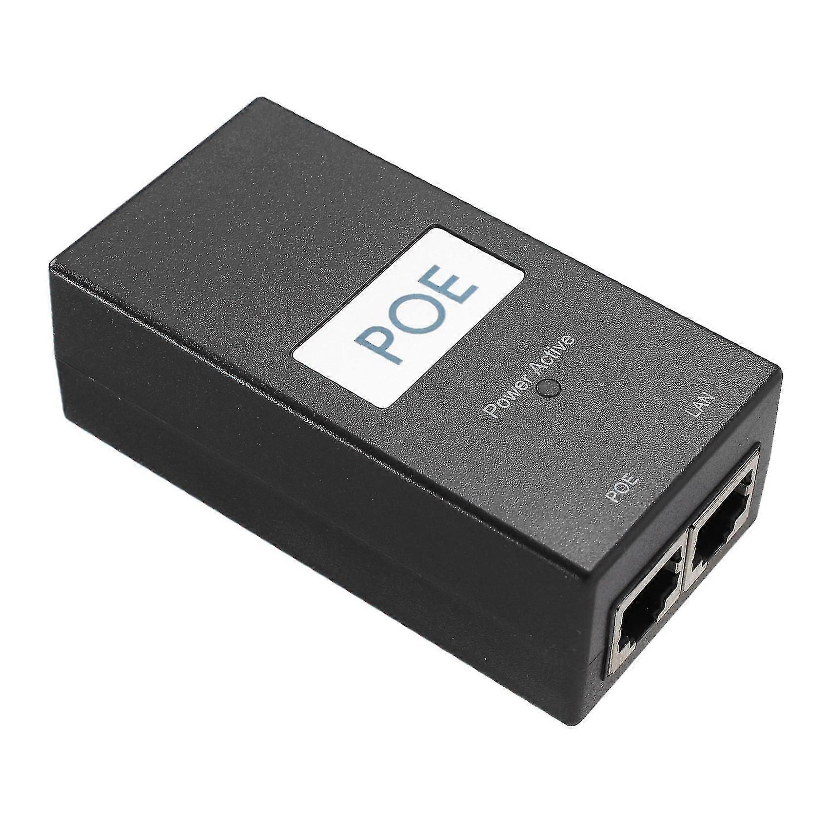 48v 0.5a Desktop Poe Injector Etet Adapter Surveil Cctv For Ip Camera