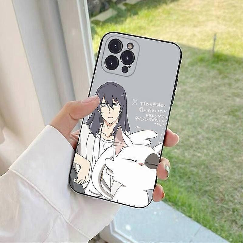 Coque de téléphone Anime Suzume no Tojimari pour iPhone 8 7 6 6S Plus X SE 2020 XR XS 14 11 12 13 Mini Pro Max Coque mobile