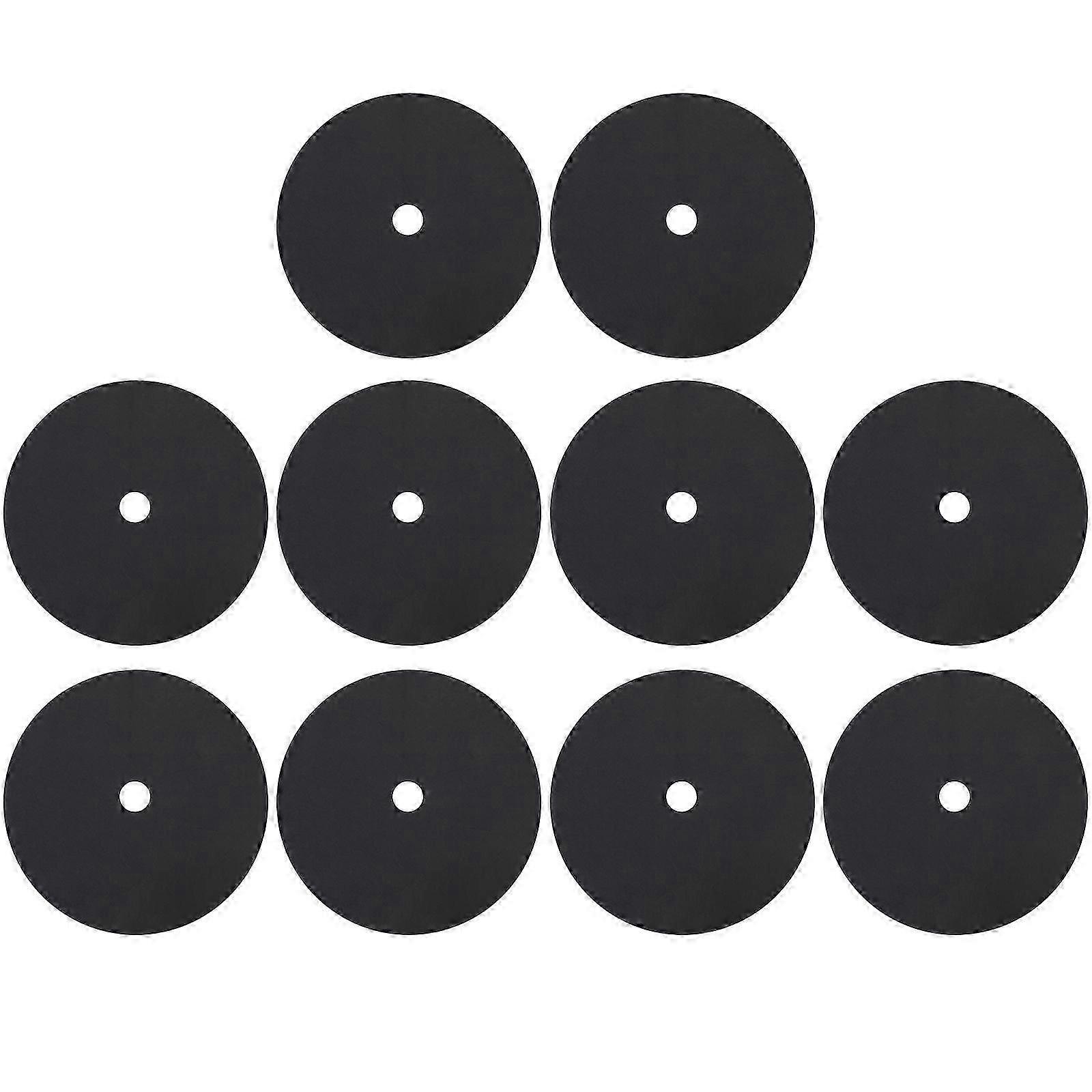 10pcs Weeding Cloth Non-Woven Gardening Biodegradable Weed Control Fabric Ground Cover Agriculture Orchard Weeding Cloth (Black, the Diameter of the O