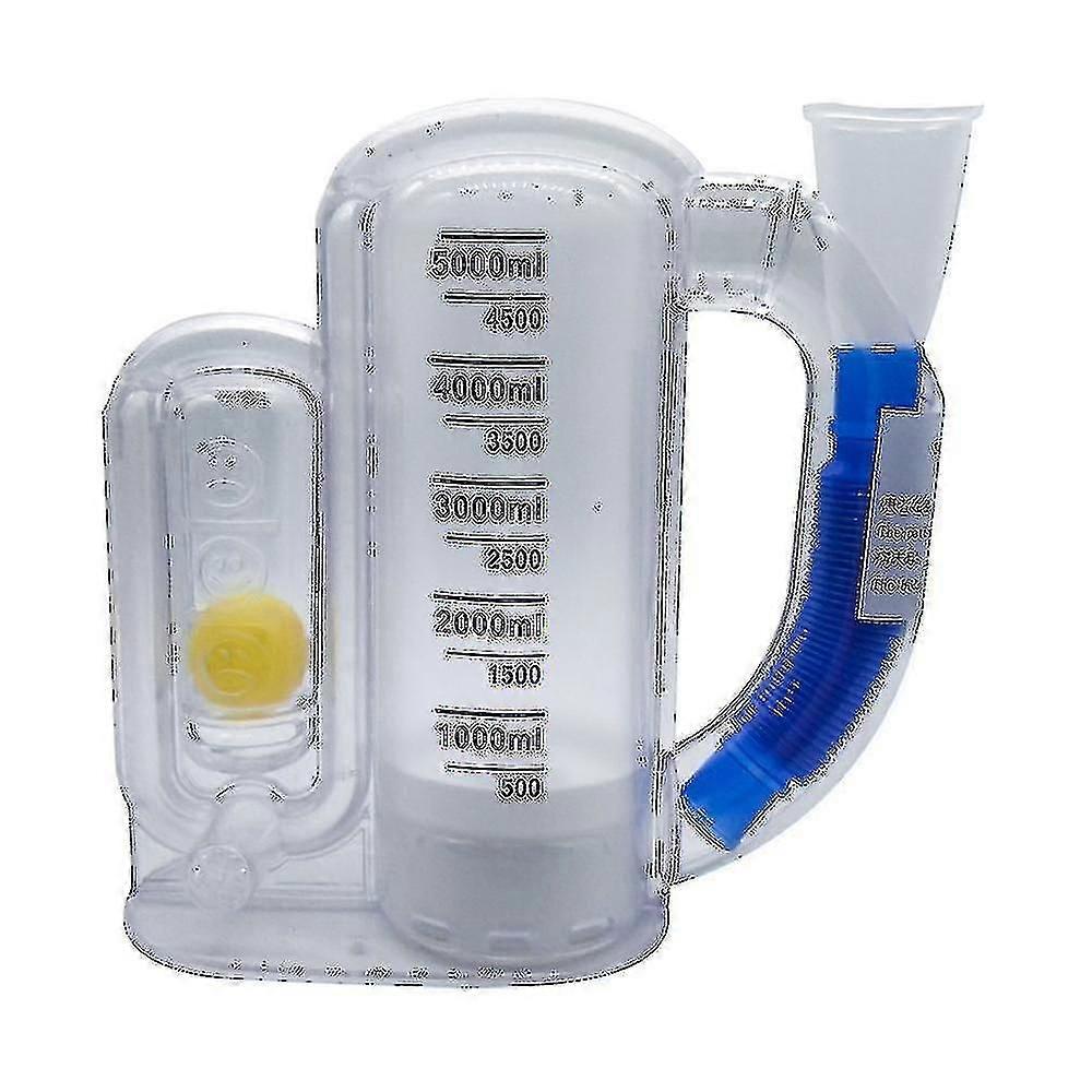 Inspiratory Exerciser, 5000ml Appareil Vital Capacity Breathing Trainer, Lung Exerciser Improvement
