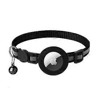 Coleira para gatos Airtag, coleira para gatos Airtag, coleira rastreadora para gatos GPS com suporte e campainha Airtag, coleira rastreadora para gatinhos