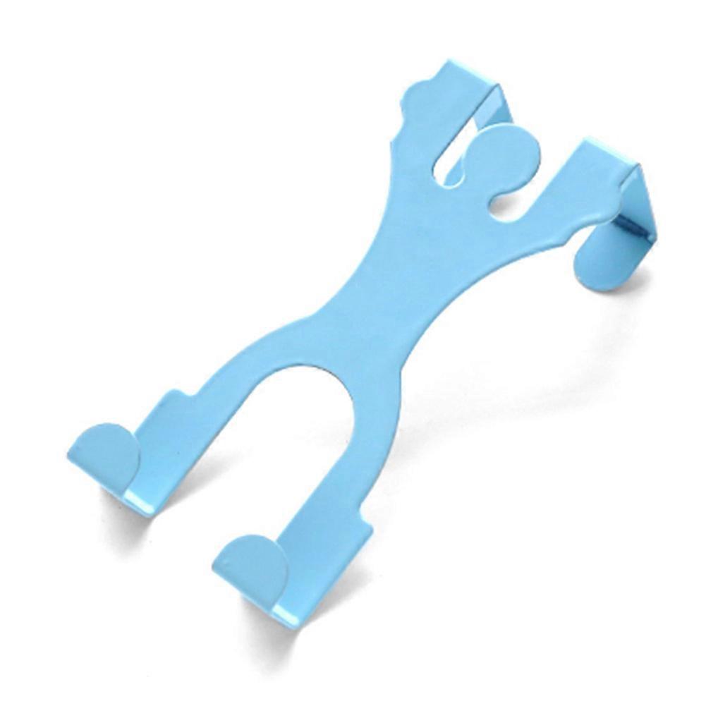 Cartoon Man-Shaped Metal Iron Over Cabinet Door Hook Kitchen Towel Organizer, Durable Storage Solution, Space-Saving Design