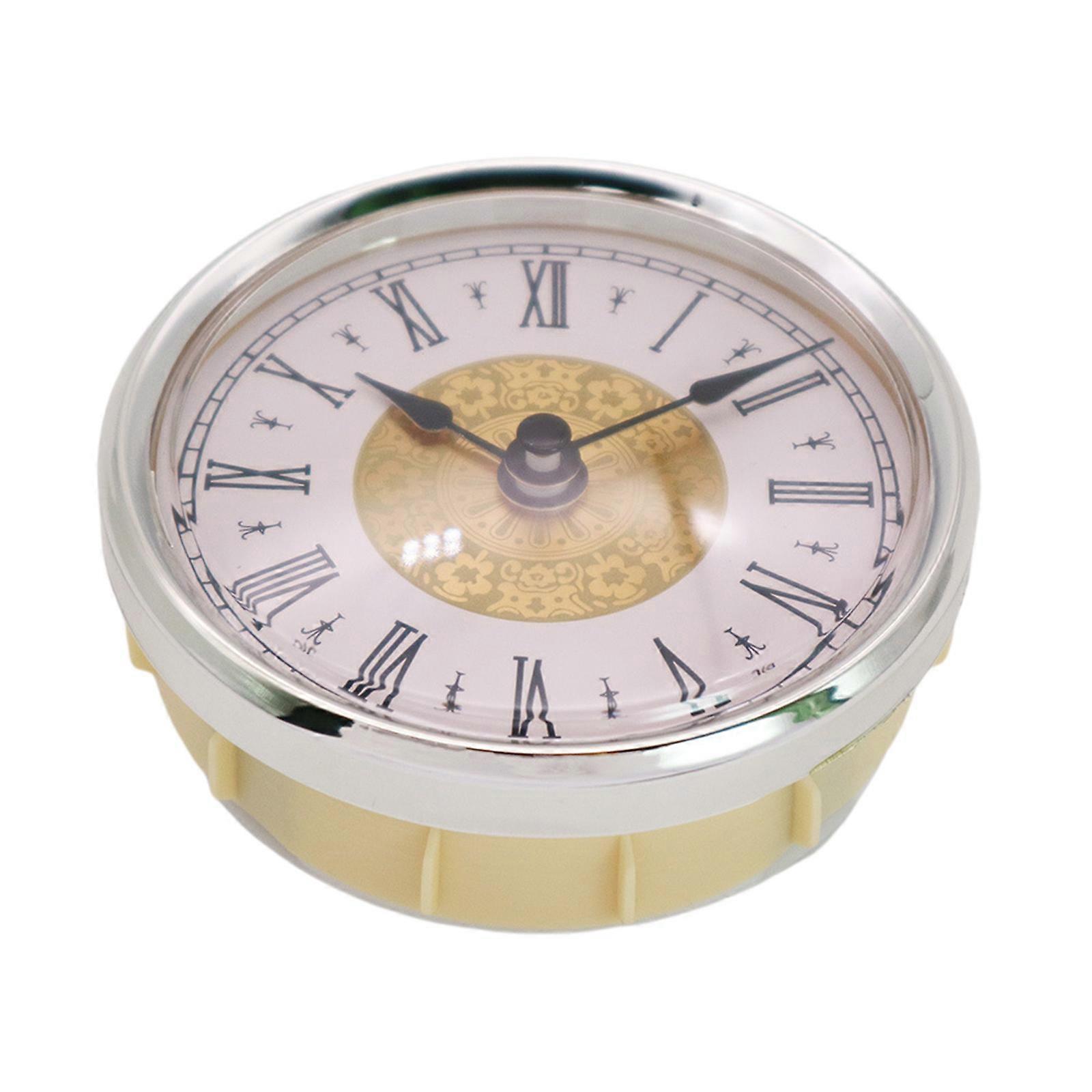 Clock Movement 80mm Diameter Tabletop Roman Numerals
