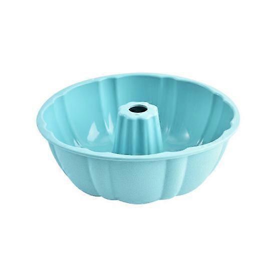 10-Inch Silicone Cake Pan Large Capacity Nonstick Fluted Tube Pan for Cakes Brownies Cornbread BPA-Free Easy to Clean Round Molds for Baking