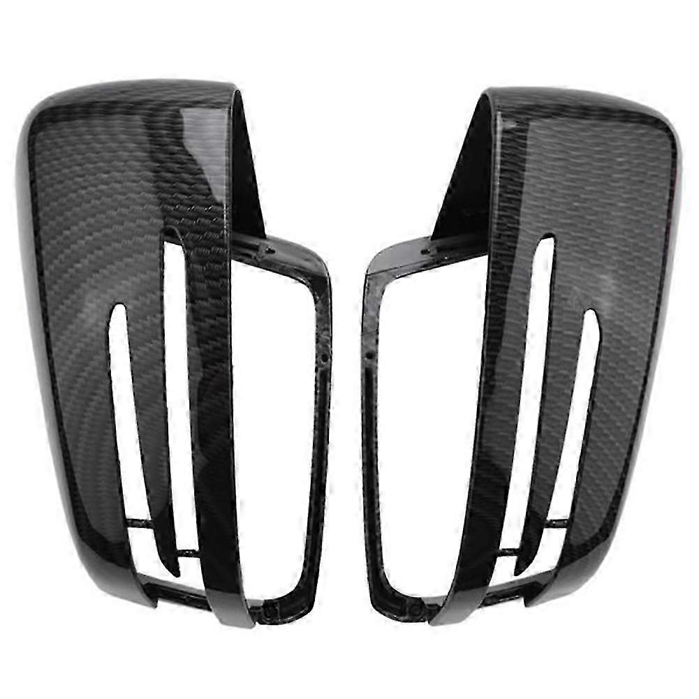 Car Carbon Fiber Rearview Side Mirror Cover Replacement for C E Class W204 W212 W176 W246 C218 X156 js