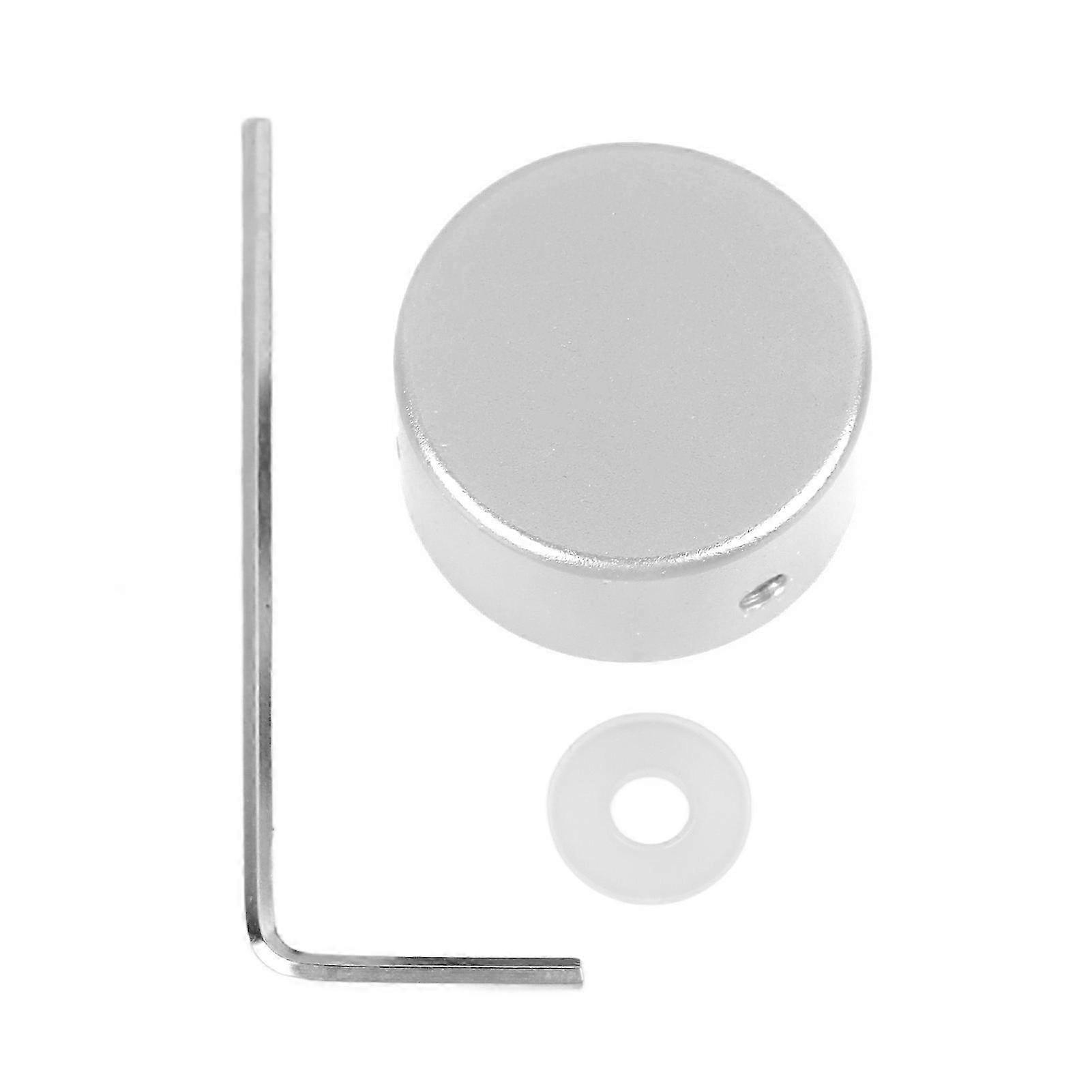 دواسة Footswitch توبر الألومنيوم الغيتار الكهربائي سبايك حماية تأثير دواسة القدم مسمار كاب فضي