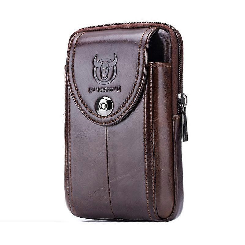 BULL CAPTAIN Leather Multifunctional Waist Bag For Men