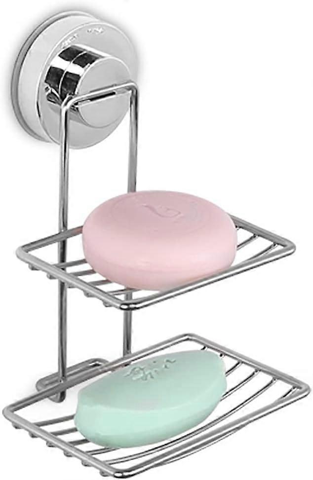 Stainless Steel Soap Dish, Vacuum Suction Cup, Rustproof