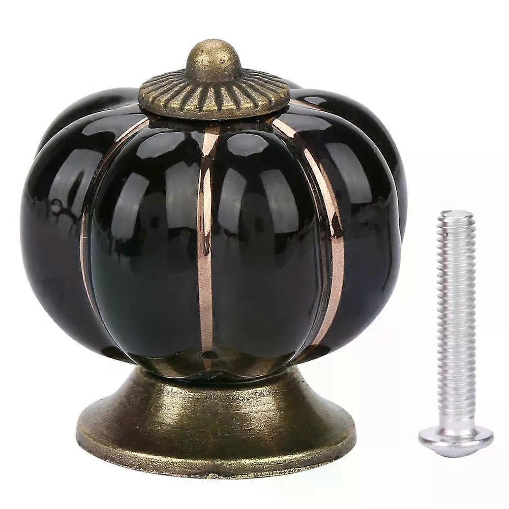 Ceramic Pumpkin Knobs European Style Handle Pull for Room Cabinet Drawer Furniture