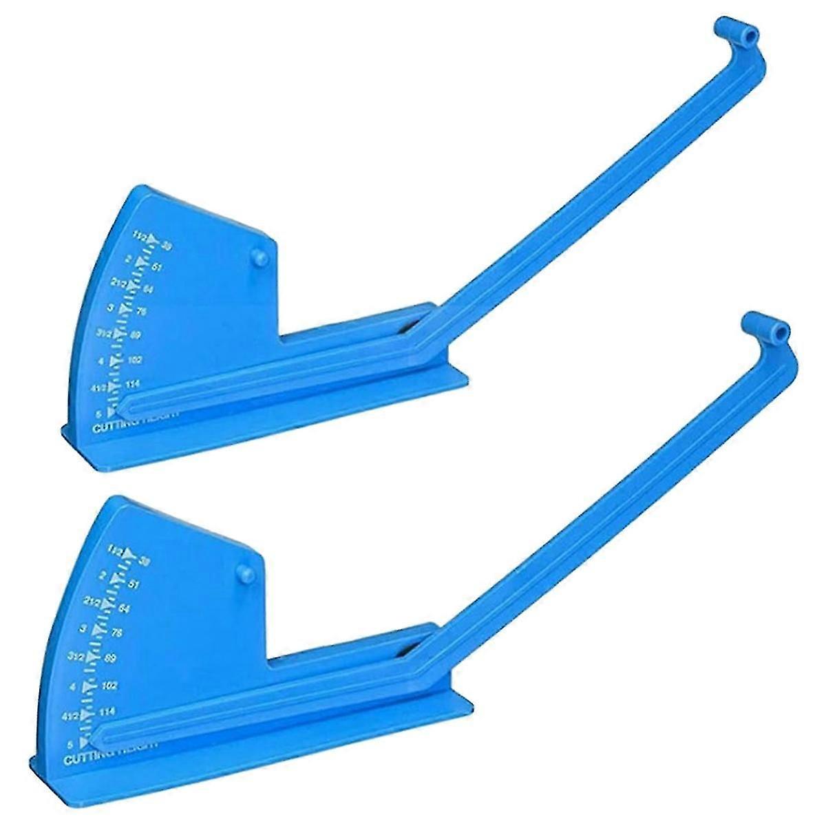 2 Pack Deck Leveling Gauge - Measuring Depth Gauge for Mower Vehicles, Deck Grooming Tool