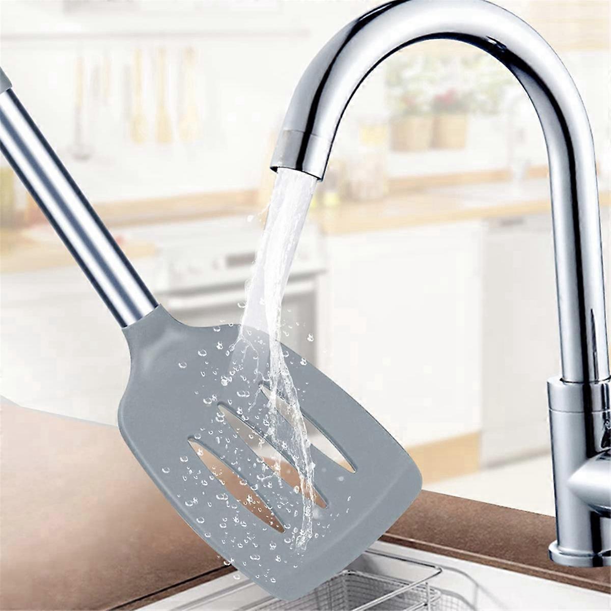 High Heat Free Cooking Utensils,Ideal Cookware for Fish,Eggs (Gray)