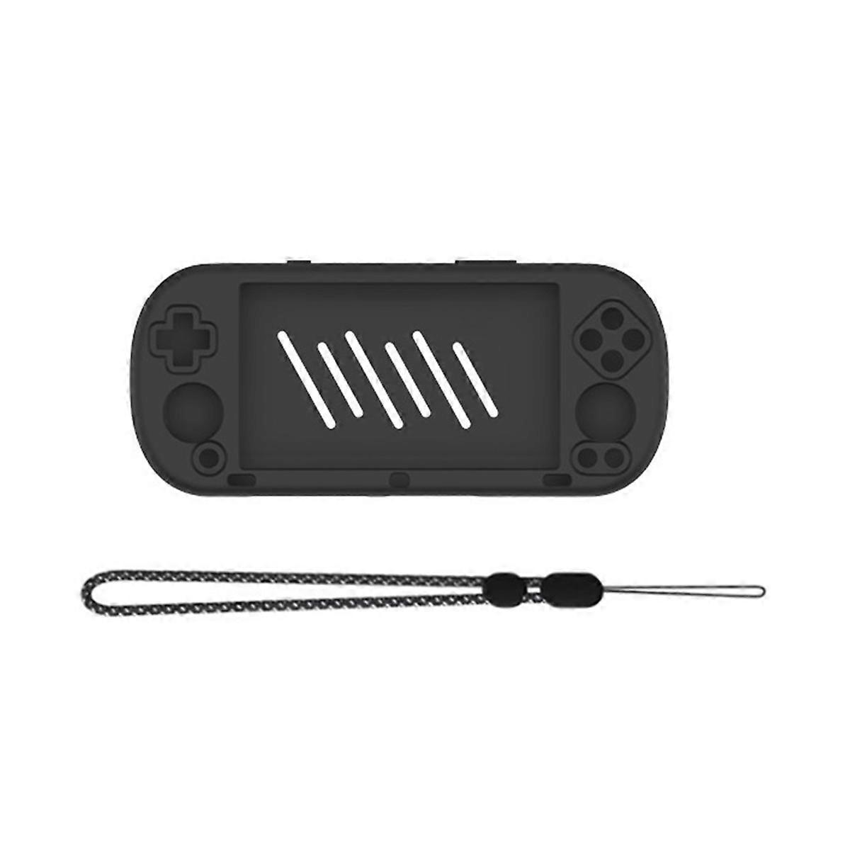 Game Console Silicone Case Drop-Proof Shockproof Cover Black