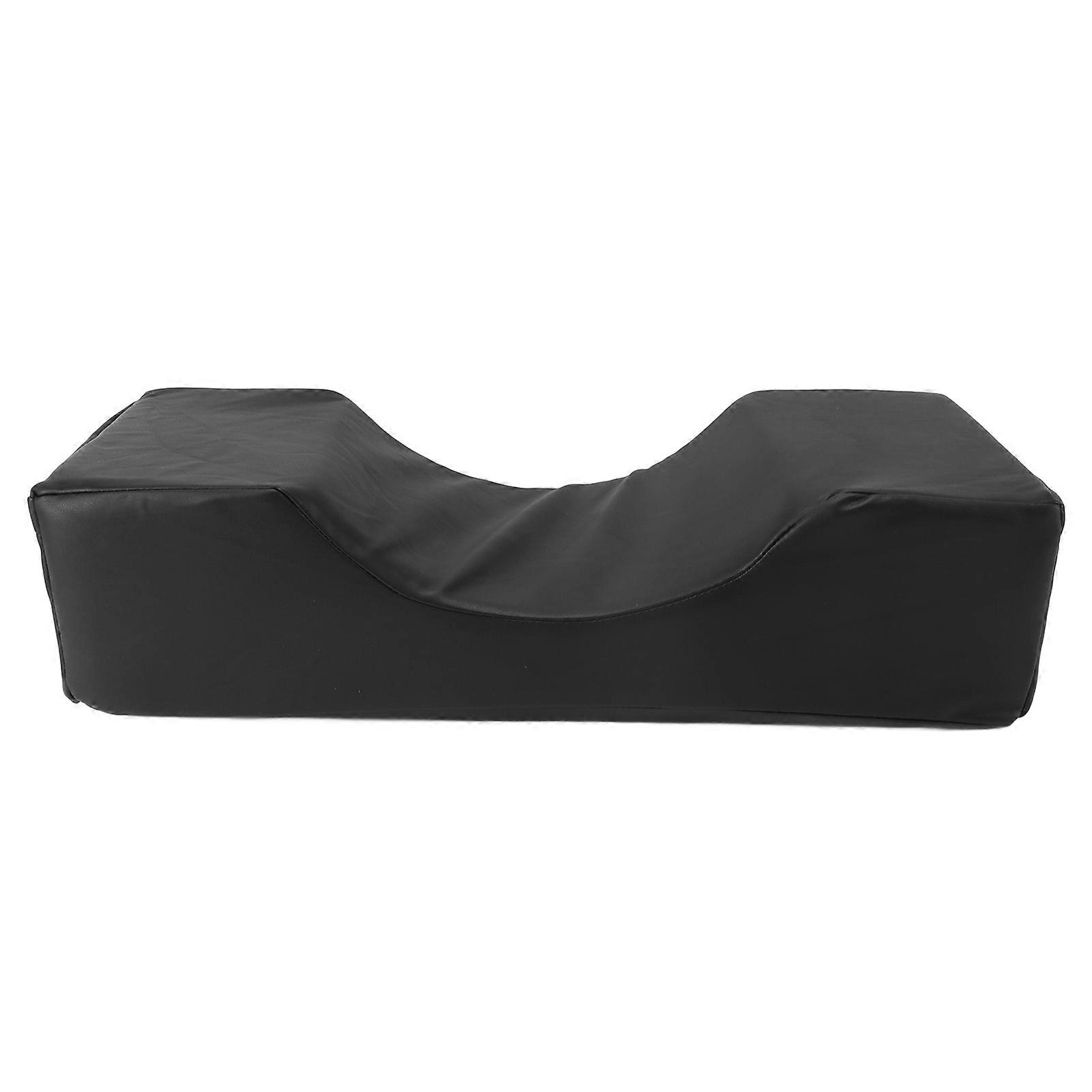 Ergonomic U-Shaped Eyelash Extension Pillow with Side Pocket, Memory Foam and PU Leather, for Eyelash Grafting, Beauty Salon
