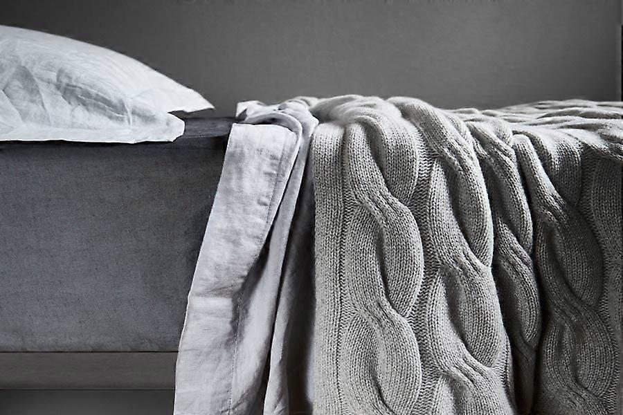 Bemboka Chunky Cable Angora & Merino Wool Throw - Pre-Shrunk