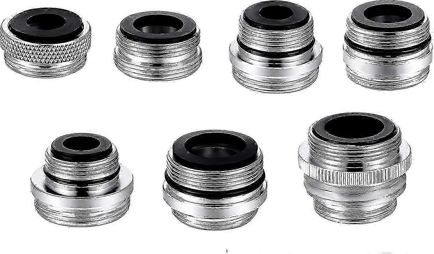 messing kjøkkenkran lufter adaptersett (7 stk / sett), kvinne til mann for hageslange, vaskesprøyter
