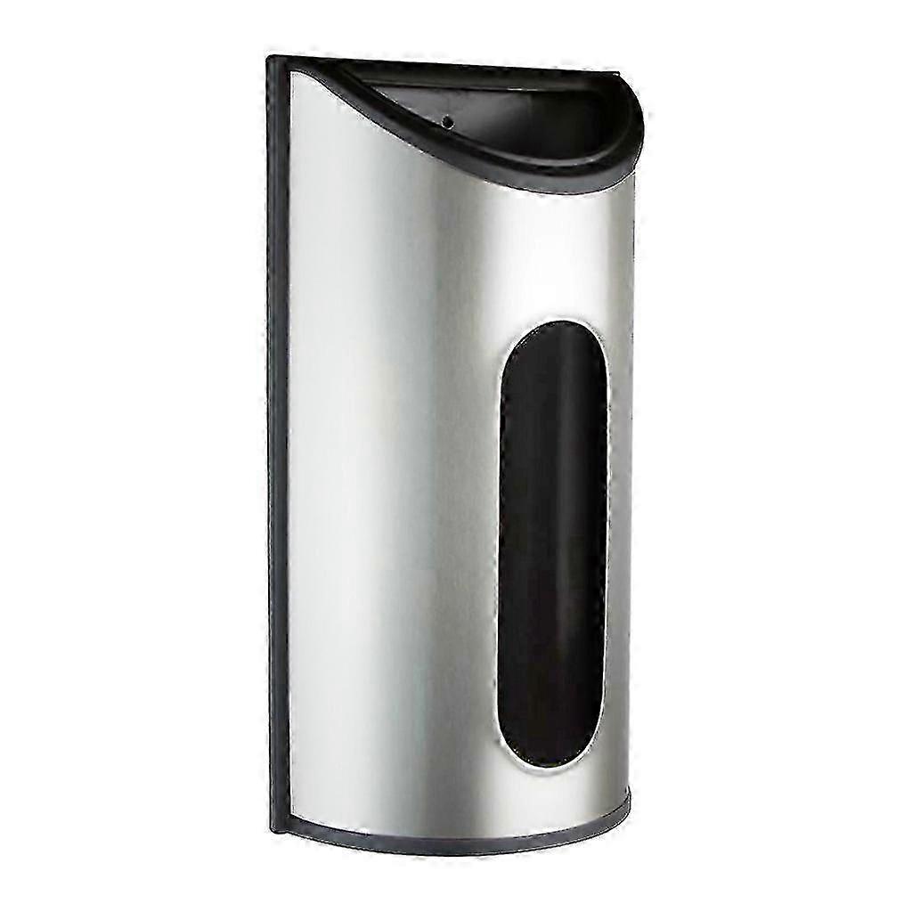 Rustfritt stål veggmontert plastposeholder og dispenser