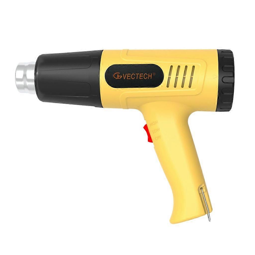 2000W Heat Gun, 2 Temp Settings 300F & 600F for Various Nozzles no Nozzle